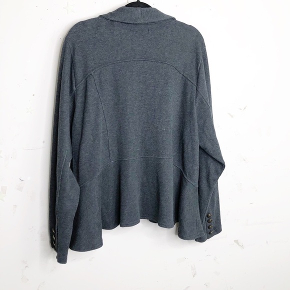 𝅺Torrid gray military ruffle blazer - Picture 12 of 16